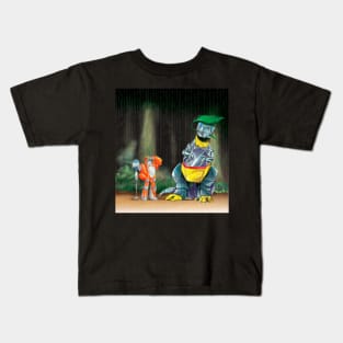 my neighbour the dinobot Kids T-Shirt